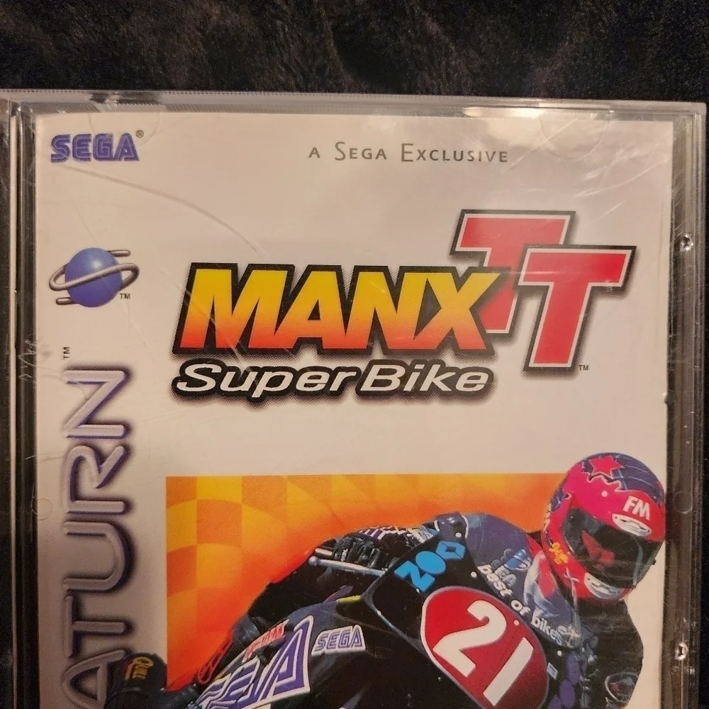 Vintage 1997 Sega Saturn Manx TT Super Bike Racing Video Game Rated K-A Everyone